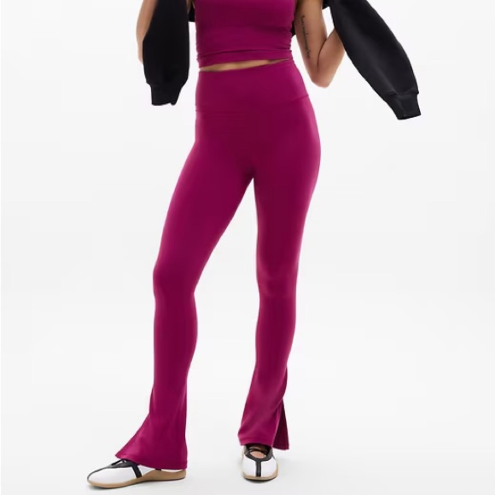 NWT Athleta elation split flare pant